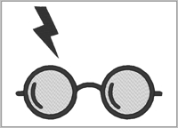 Cicatriz e Óculos Harry Potter