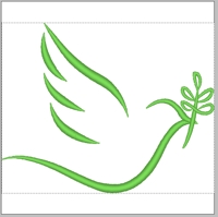 Pombo com Ramo de Oliveira